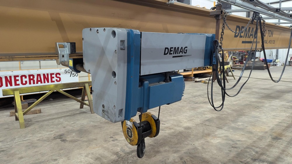 10 Ton, Demag, 35'0" Span, 32' Lift, Class D, Pendant, VFD Bridge/Trolley, 2005 [#2723] - Image 6