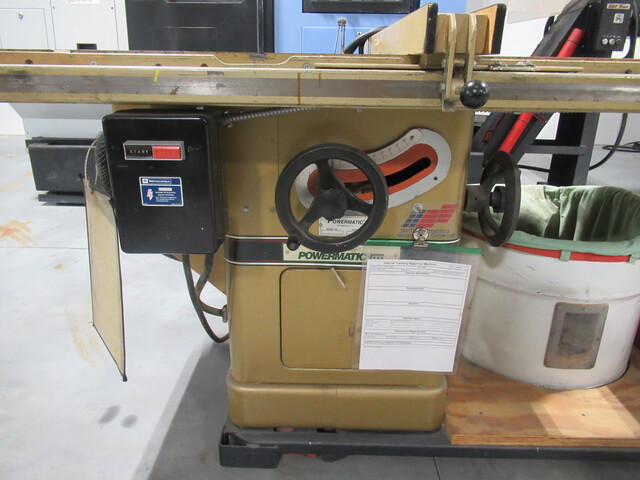Powermatic #66, Tilting Arbor Table Saw, 10" blade, 5/8" arbor, 11000 SFM, 5 HP, 48" Fence, Dust Collector - Image 7