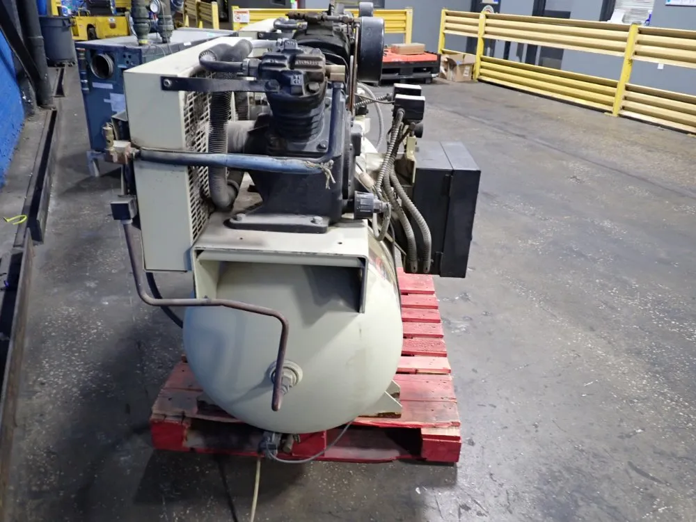 33.6 cfm, 175 psig, Ingersoll-Rand #2-2475E5-P, Air Compressor, 120 gallon Tank, 3 & 5 HP, 1465/1750 RPM - Image 3