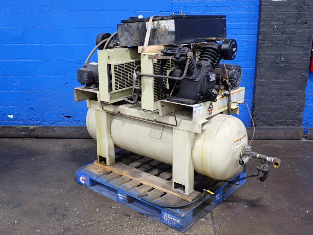 Ingersoll Rand #2475, Air Compressor, 80 gallon Tank, 5 & 3 HP, 1465/1740 RPM, 190-460 V. - Image 1
