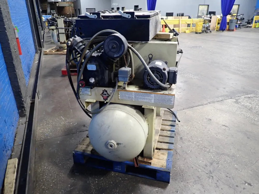 Ingersoll Rand #2475, Air Compressor, 80 gallon Tank, 5 & 3 HP, 1465/1740 RPM, 190-460 V. - Image 3