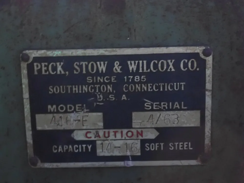 14-16 gauge Peck, Stow, & Wilcox #416-E, Manual Slip Roll Machine - Image 5