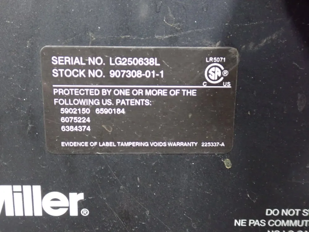 Miller #Syncrowave-200, Welder Unit, 200 Amps, 18 V AC/DC, 230 VAC - Image 7