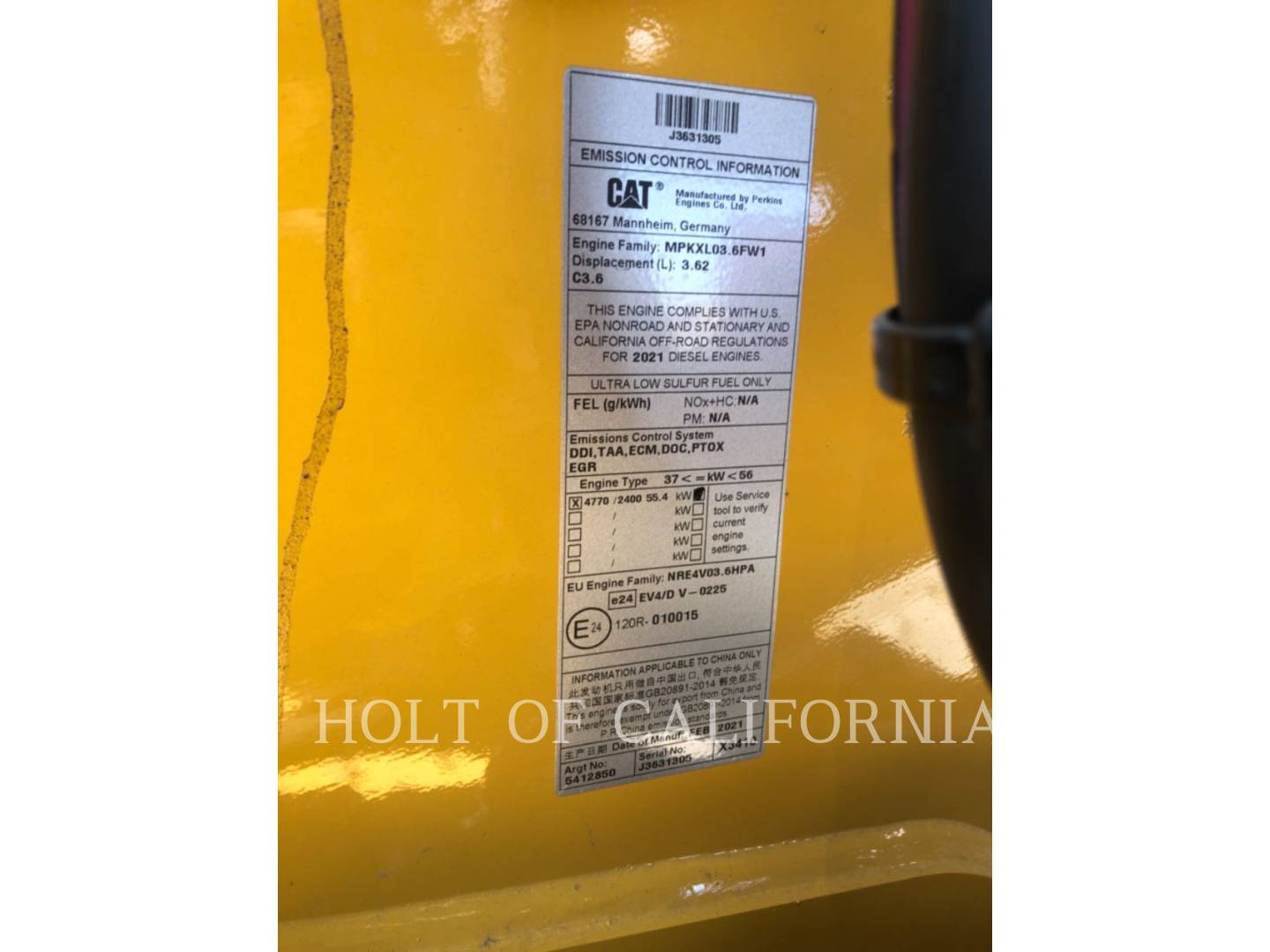 Caterpillar 415IL, 2586 hours, S/N: H6L00269, 2021 - Image 7