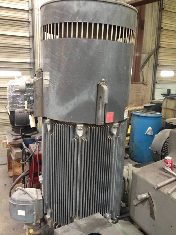 400 HP 1800 RPM U.S. Motors, Frame 5809PH, TEFC, VSS, vertical solid shaft, 2300 Volts - Image 1