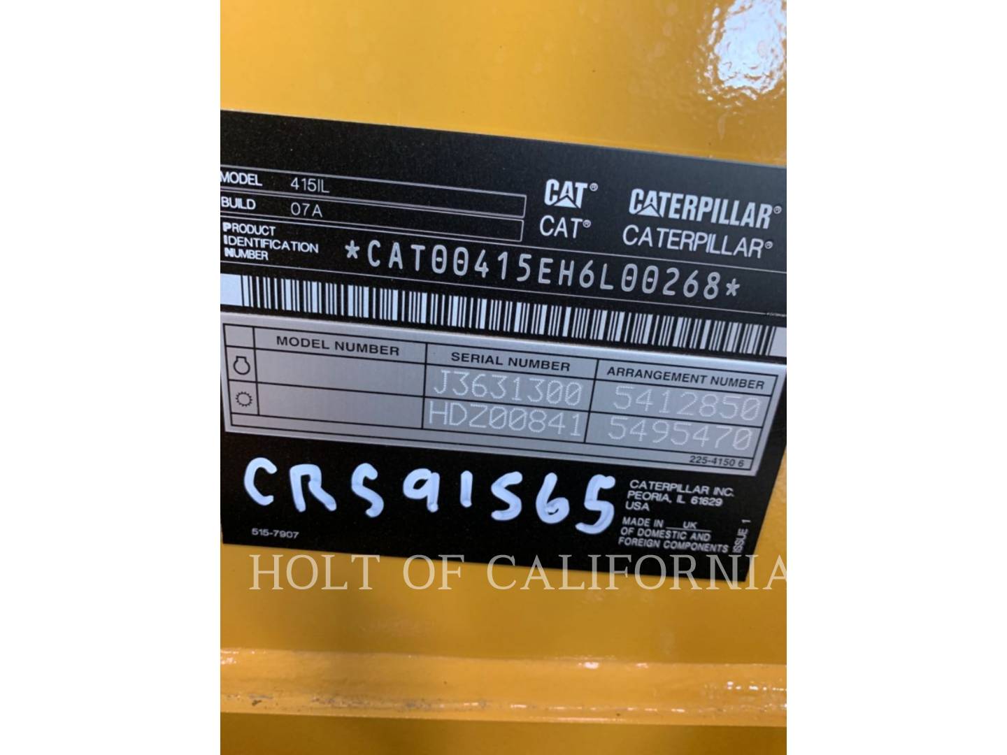 Caterpillar 415IL, 2412 hours, S/N: H6L00268, 2021 - Image 6