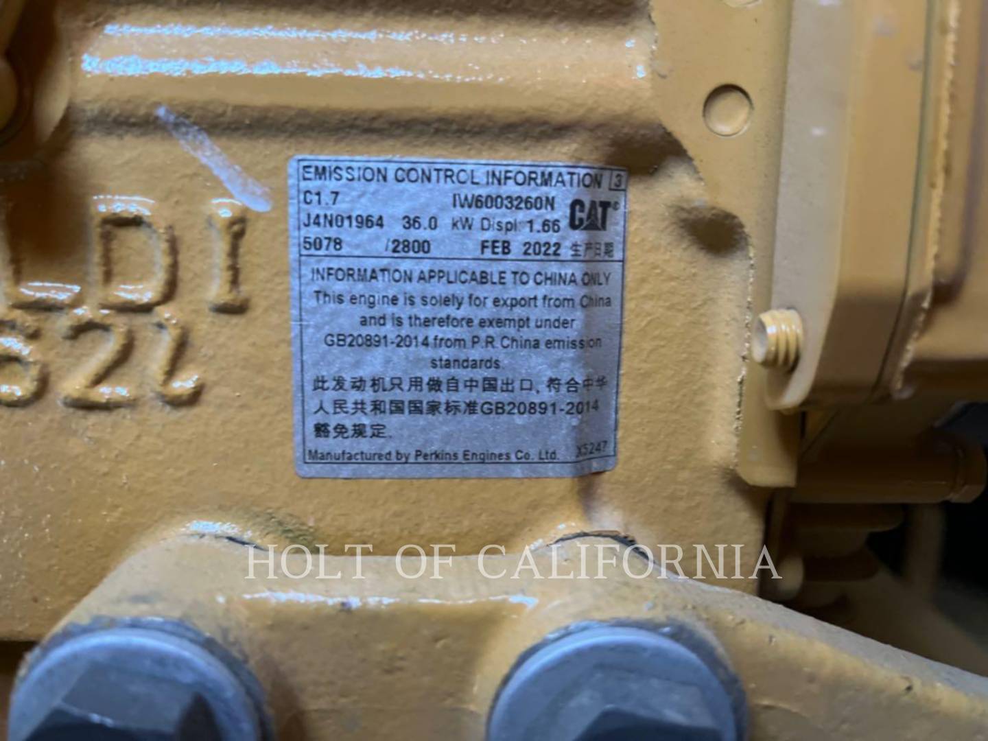 Caterpillar 304, 1278 hours, S/N: AN400470, 2022 - Image 7
