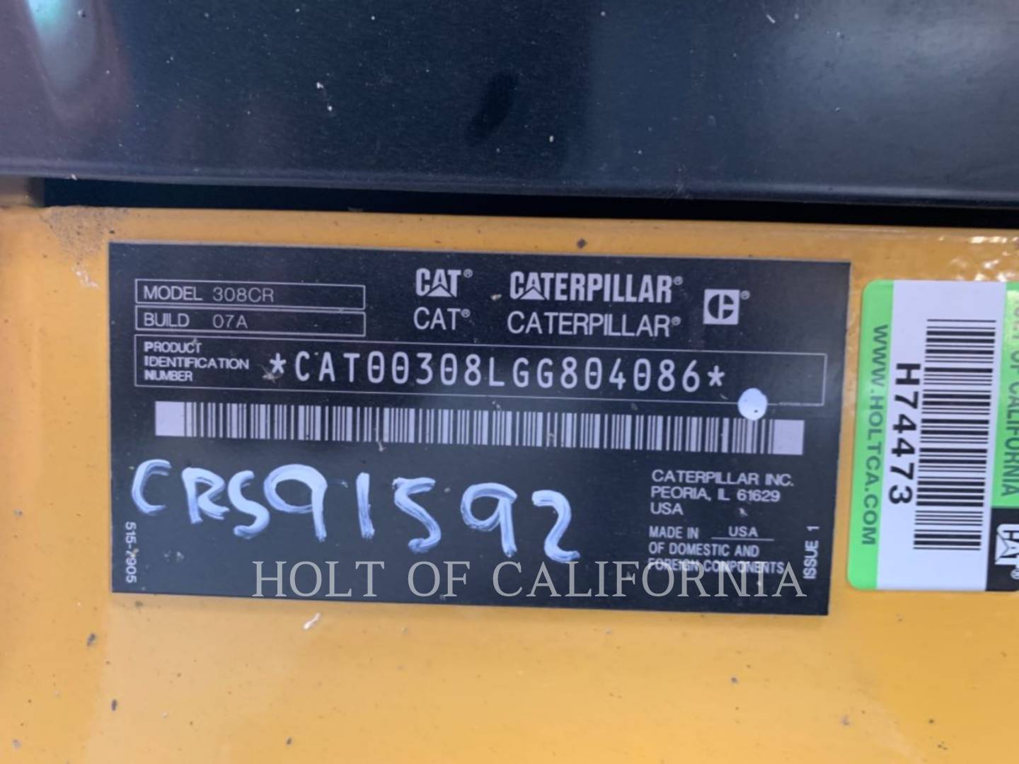 Caterpillar 308, 2478 hours, S/N: GG804086, 2021 - Image 6