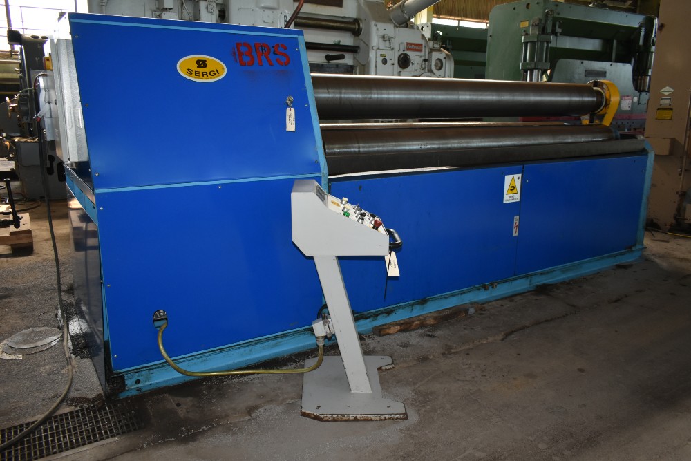 10' x 1/2" Sergi #C.I.3050X10/12, fully hydraulic 3-roll double pinch plate bending roll, 2001 - Image 2