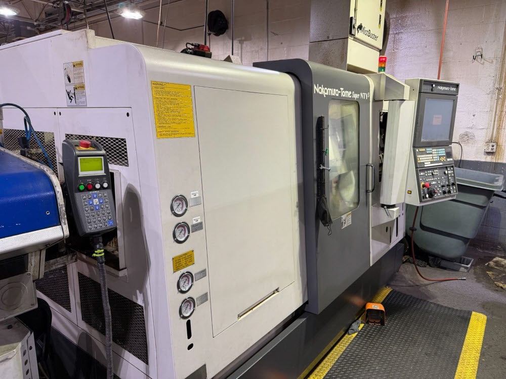 Nakamura Tome #Super-NTY3, CNC lathe, Fanuc 31iB, 12' Iemca Master 80 HF barfeed, 2012 - Image 1