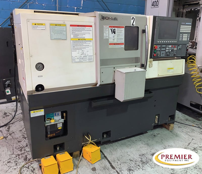Okuma #Genos-L250e, CNC lathe, OSP-P300L-R Control, 17.7" swing, 2" bar, 8" chuck, 12 station turret, 2015 - Image 1