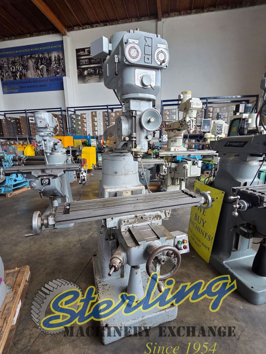 Ex-Cell-O #602, vertical mill, 9" x 42" table, variable speed head, 30" X, 16" Y, 12" Z, 85-4000 RPM, R-8 - Image 1