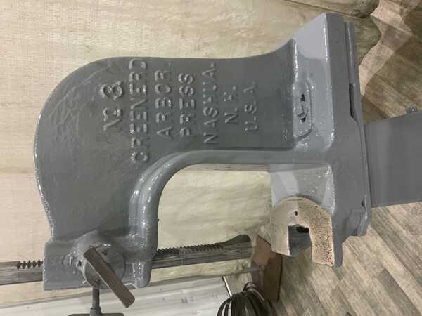 3 Ton, Greenerd #3, arbor press on stand, 9 throat, 12" workpiece diameter, 11-1/2" ram travel - Image 3