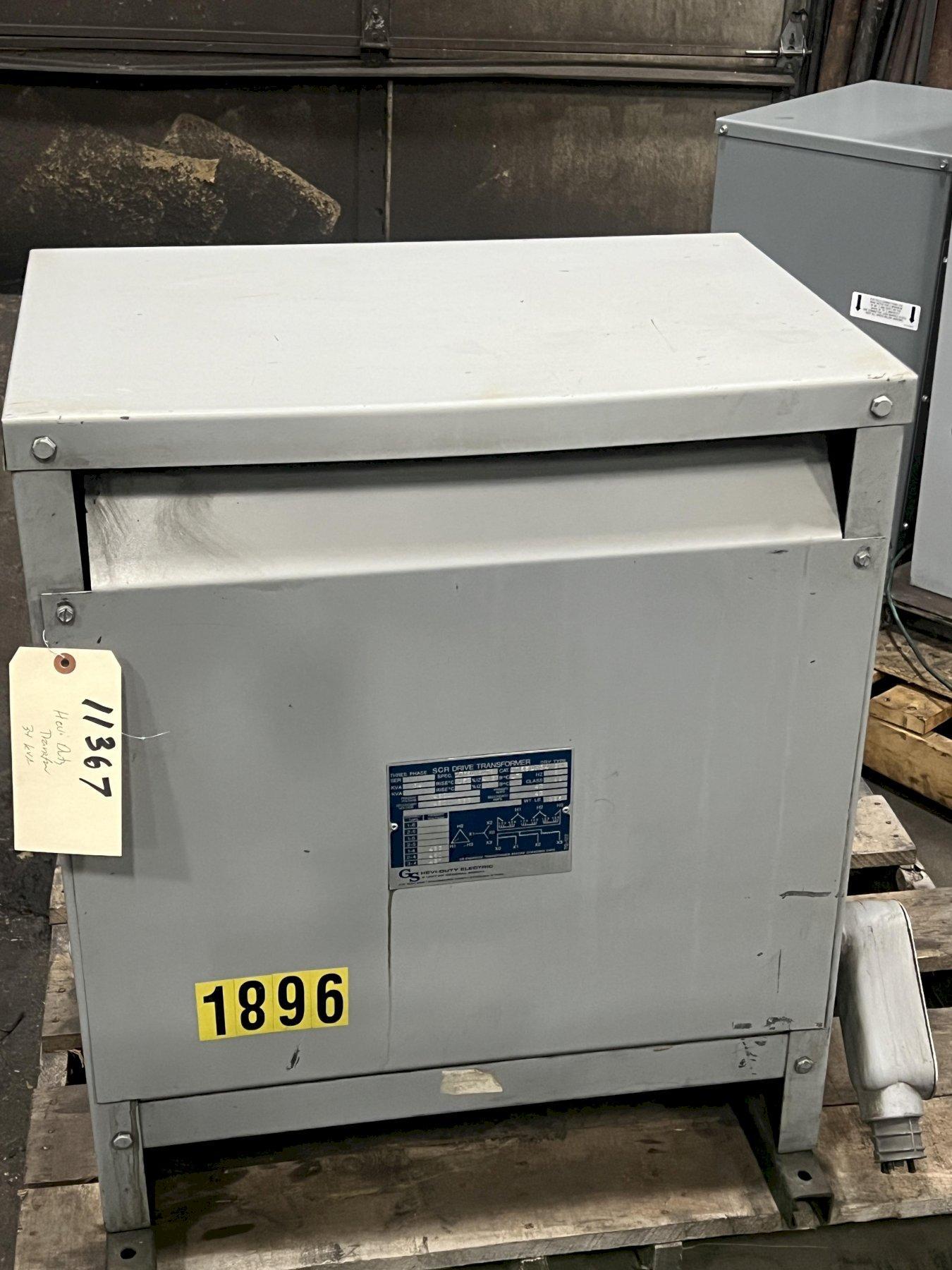 34 KVA 450 Primary, 450Y/266 Secondary, Hevi Duty SCR driver transformer, 3-phase - Image 1