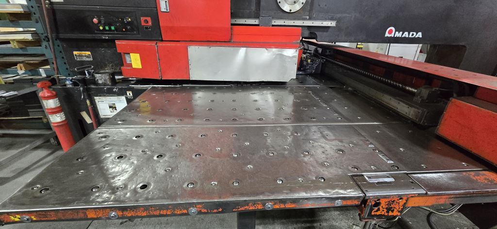 55 Ton, Amada #Vipros-568, CNC turret punch, 62 station, 60" x 157.5" sheet, Amadan 04PC, ball transfer - Image 2