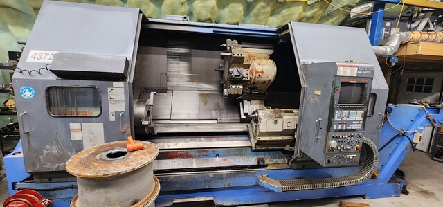 Mazak #Slant-Turn-50, CNC Lathe, 2-Axis, 80" Machining length, 20" Chuck, 6.5" Bar, 7" Bore, tailstock, 1997 - Image 1