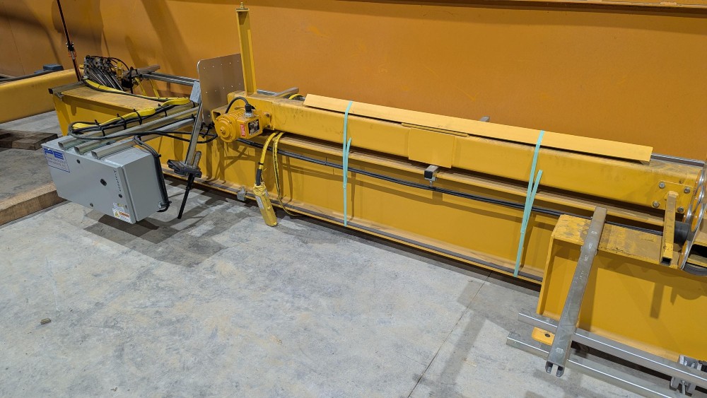.25 Ton, (4 x 0.25 Ton), Kone, 48' Span, 15' lift, pendant, VFD bridge, 200' L freestanding structure, 2022 - Image 5
