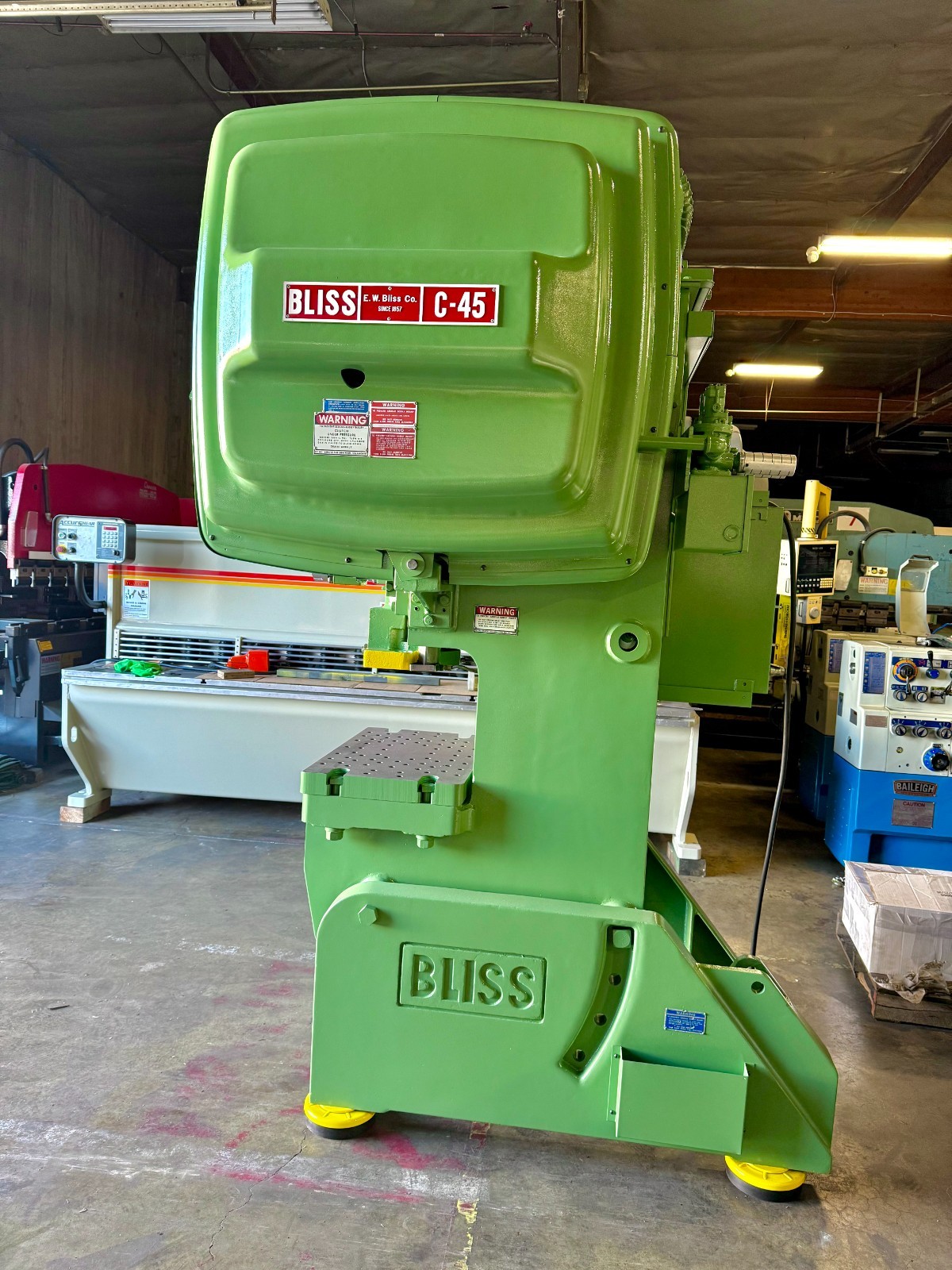 45 Ton, Bliss #C-45, Punch Press, air cooled, 3" stroke, 3" adj., 12-1/4" Shut Height, 100 SPM - Image 6