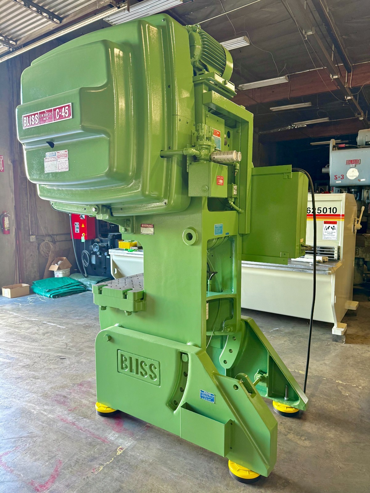 45 Ton, Bliss #C-45, Punch Press, air cooled, 3" stroke, 3" adj., 12-1/4" Shut Height, 100 SPM - Image 7