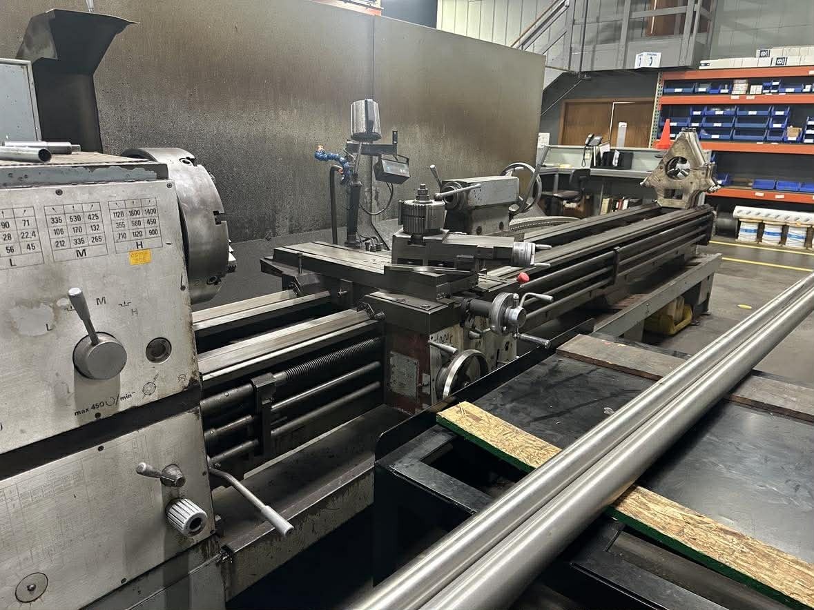 24" x 120" Toolmex #TUR-630, 20 HP, 1800 RPM, 4-Jwa Chuck, 3-steady rests, 1996 - Image 2