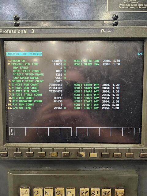 Makino #MCC-2013, CNC horizontal machining center, die/mold, 2004 - Image 3
