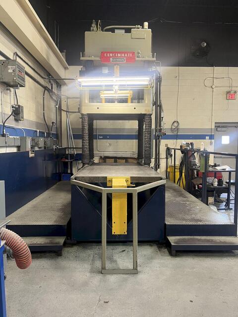 100 Ton Cincinnati Inc #Electroshape, die spotting press, 36" stroke, 2000 - Image 2