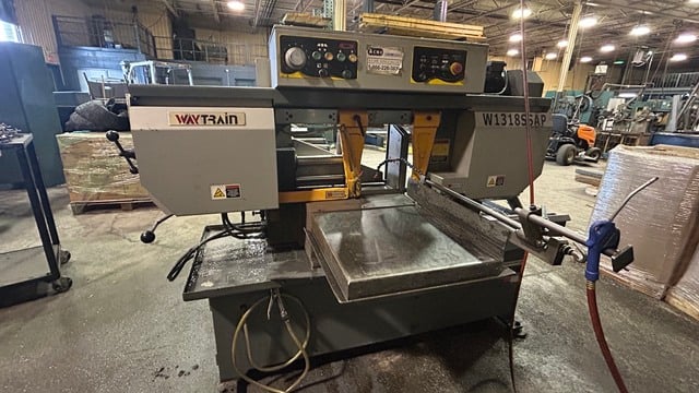 Way Train #W1318SSAV, semi-automatic horizontal band saw, 2020 - Image 1