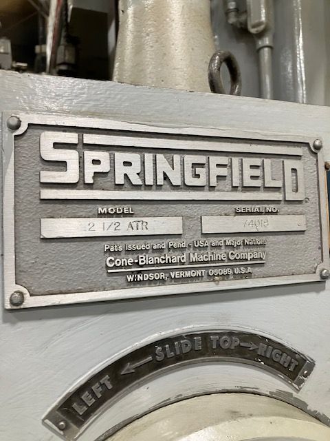 Springfield #2-1/2-ATR, rail-type vertical universal grinder, 36" table, 1980 - Image 4