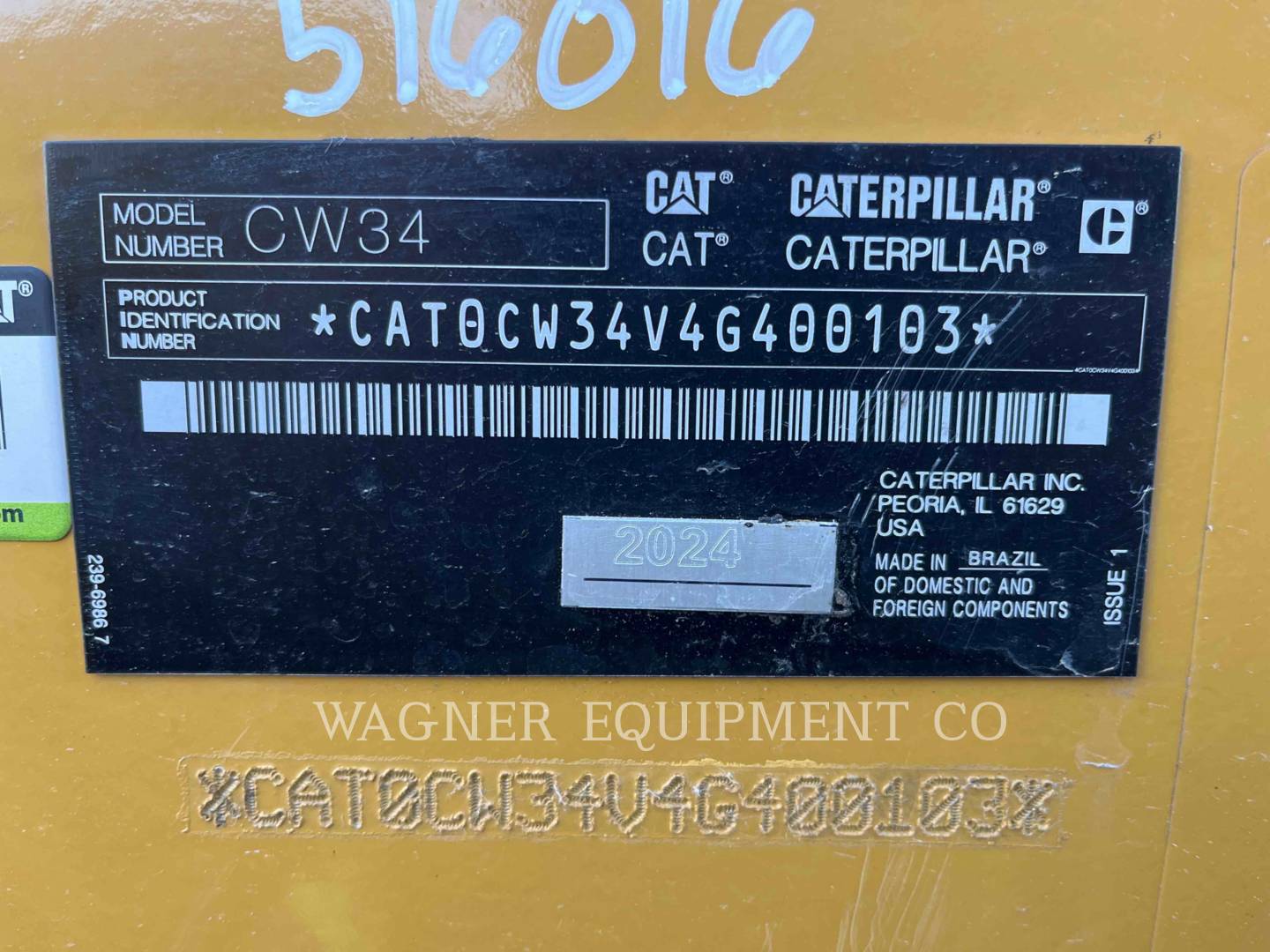 Caterpillar CW34, Compactor, 385 hours, S/N: 4G400103, 2024 - Image 6