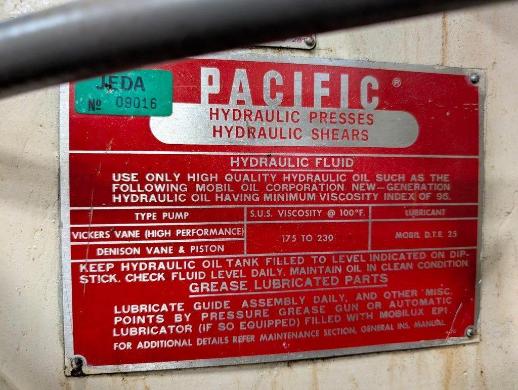 250 Ton, Pacific Pressformer #250PF-OBS, hydraulic press - Image 3