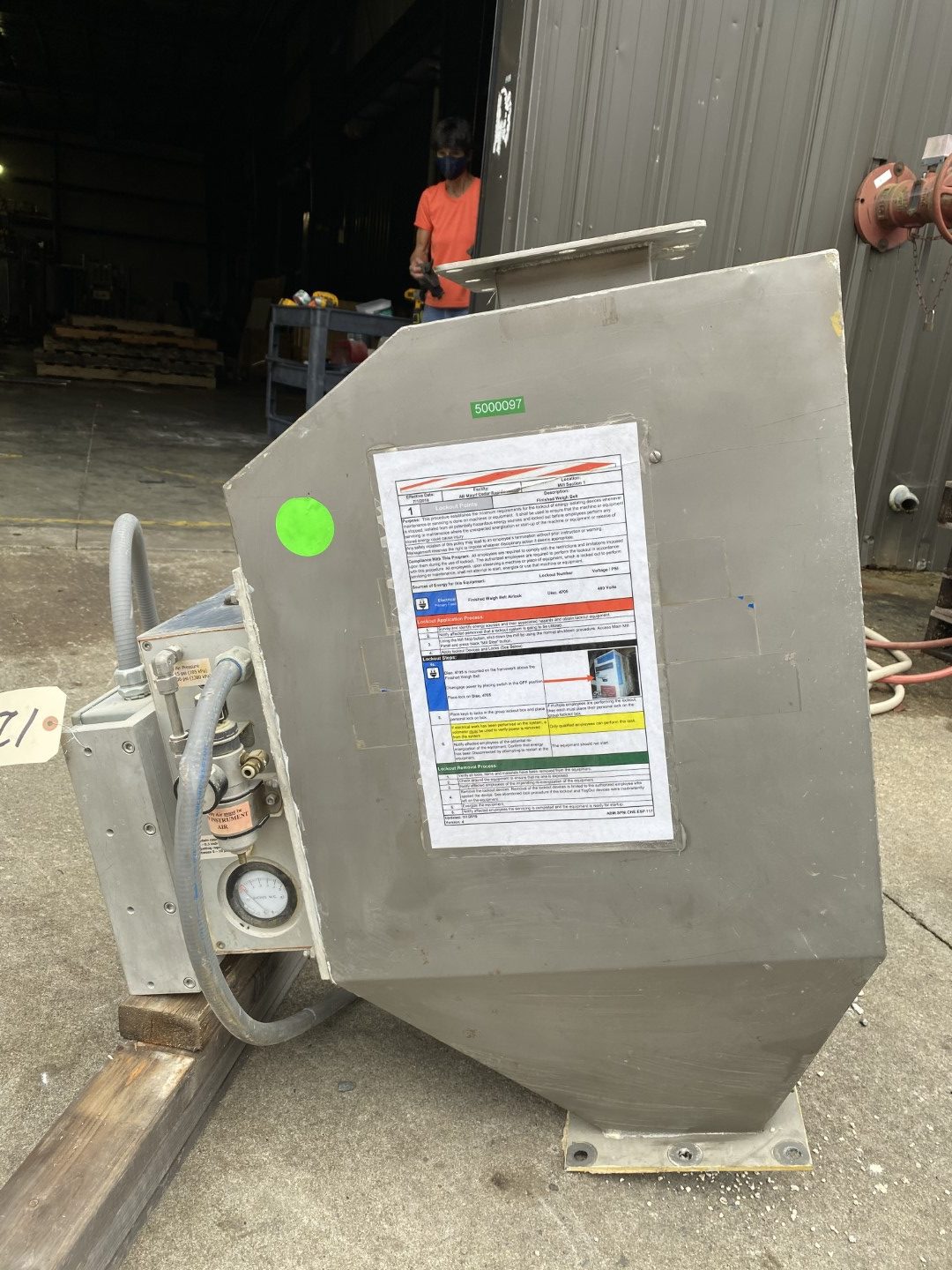Eastern Instruments type II #CFM-6-C-A-A-A-A-B-2.2, Stainless dry solids CentriFlow flow meter - Image 4