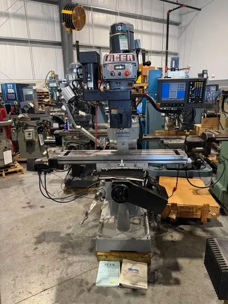 Acer #EVS-3VSII, CNC vertical mill, 9" x49" tbl., 3 HP, 31" X, 12" Y, 16" Z, 60-4200 RPM, R-8, 3-Axis - Image 2