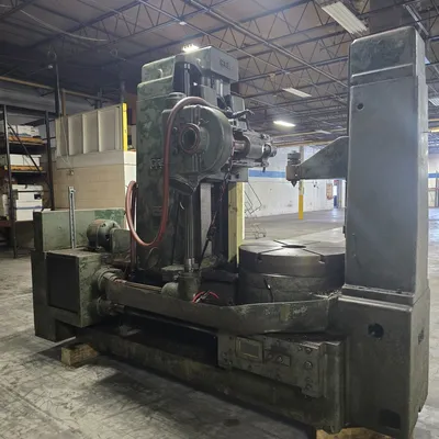 Gould & Eberhardt #48HWD, Vertical Gear Hobber, 48" diameter, 23" vertical travel, 8" max. hob diameter, 32" - Image 6