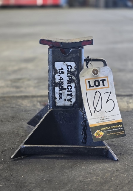 Gray, 20000 lb. adjustable jack stand - Image 1