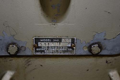 Quincy #340, Reciprocating Type Air Compressor, horizontal receiver tank-mounted, 10 HP, 208-220/440 Volt, 3PH - Image 7