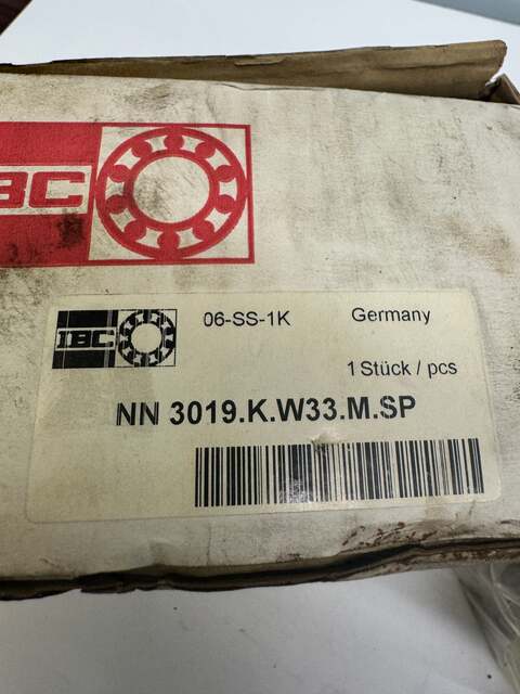 IBC Bearings Double Row Cylindrical Roller Bearing NN 3019.K.W33.M.SP 95 x 145 x 37 mm - Image 1