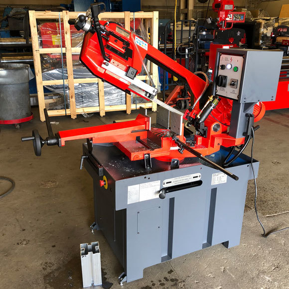 12-3/16" x 8-3/4" BMT #WE-310VFD, Horizontal Band Saw, variable speed, 1.5 HP, 118/237 FPM, roller tables, 1" - Image 2