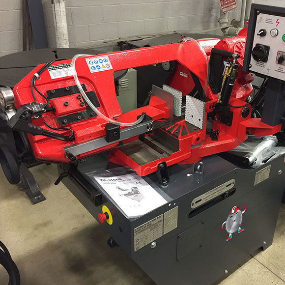 12-3/16" x 8-3/4" BMT #WE-310VFD, Horizontal Band Saw, variable speed, 1.5 HP, 118/237 FPM, roller tables, 1" - Image 4