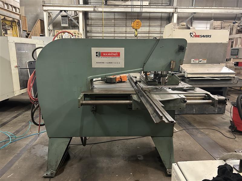 15 Ton, Whitney #615, duplicating punch, 36" throat, 120 SPM, 1/4"-2" adj., 3/4" diameter x 1/4" thick punch - Image 3