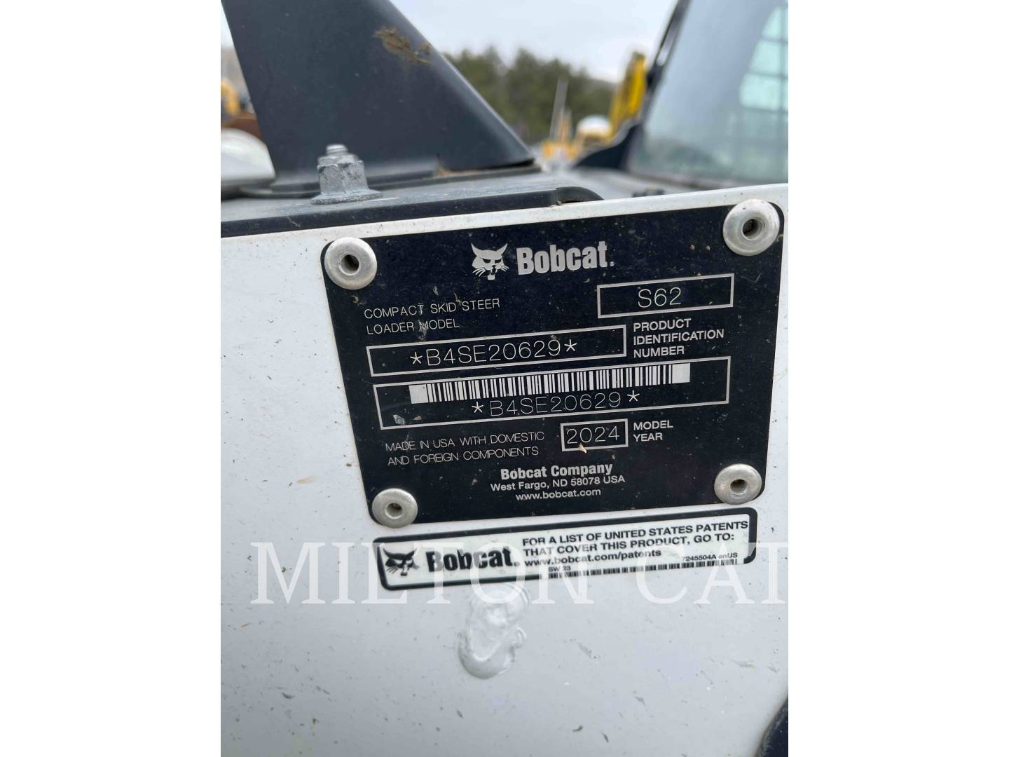 Bobcat S62, Skid Steer Loader, 2053 hours, S/N: B4SE20629, 2024 - Image 6