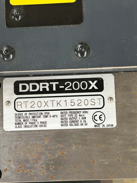 7.87" Nikken #DDRT-200X, Direct Drive CNC Rotary Table, 1.0 kW, IP56 protection, 8.3 amps, 84.6 Volt, 3PH - Image 4