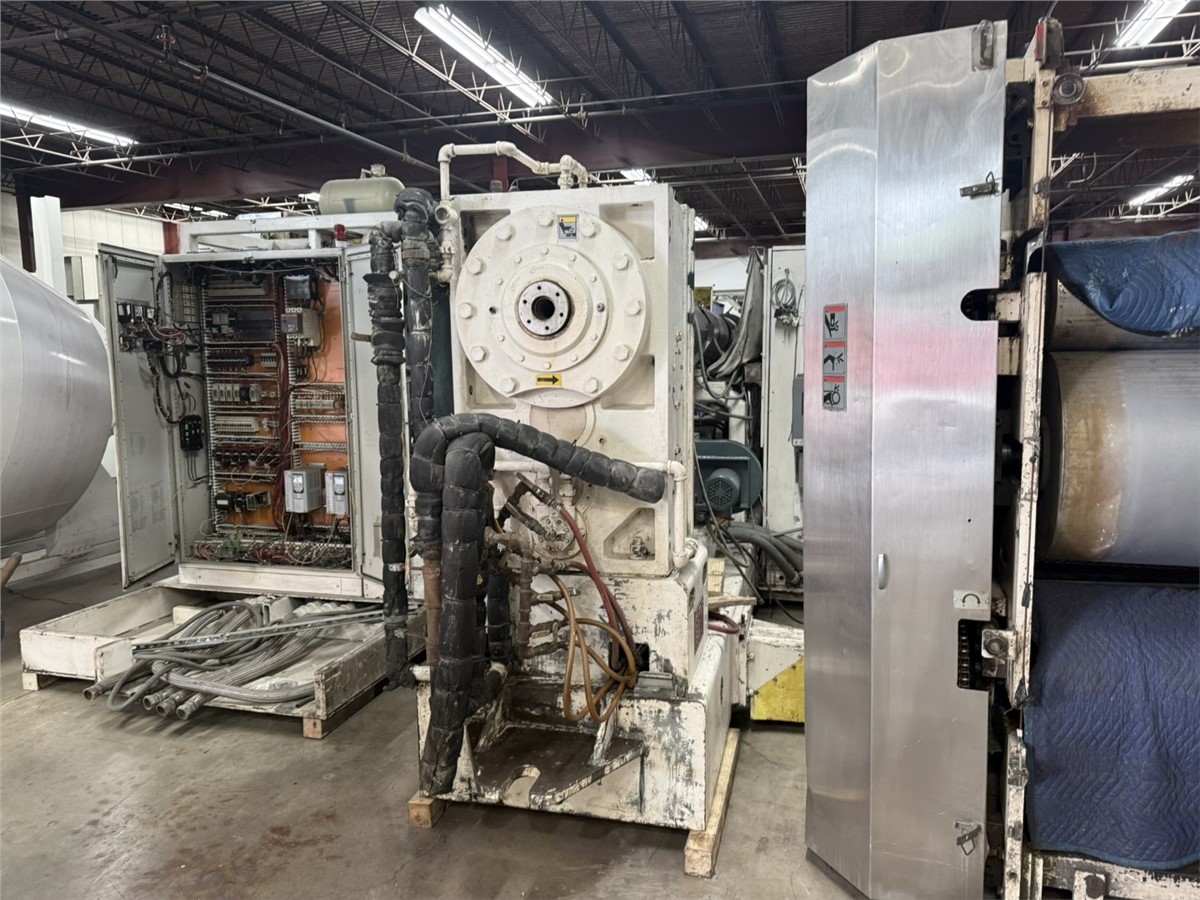 6" Welex #6.0 30D, extruder, 30:1 L/D, 500 HP Reliance AC Motor, Air-Cooled, Vented Barrel, 6 Barrel Zones, 9 - Image 5
