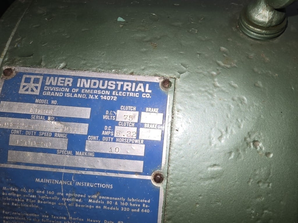 14" Cumberland #14, pelletizer, 10 HP Emerson DC motor, 1700-50 RPM - Image 8