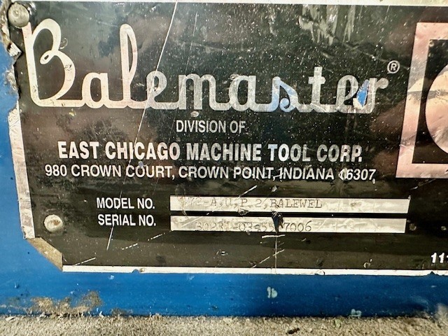 Balemaster #472-A, 72" x 36" x 30" Horizontal Closed Door Baler, 30" x 30" Feed Opening, 20 HP motor - Image 5