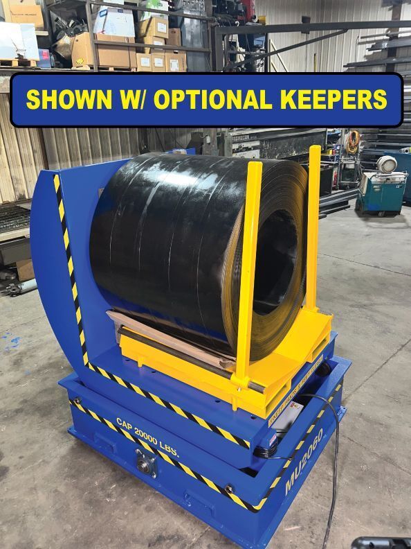 12000 lb. Coilquip #MU12000V72, mechanical coil upender, 72" outside dimension, 2 HP Eurodrive - Image 5