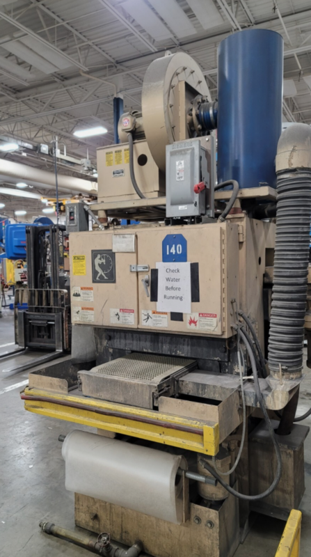 18" Timesavers #CS-180, Multi-Directional Deburring Machine, 27" Disk diameter, 4000 RPM, 15 FPM Conveyor - Image 3