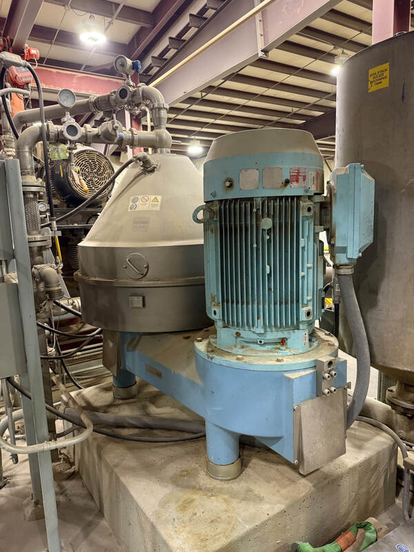 Westfalia GEA #CRA500-06-777, disc stack nozzle clarifier, 90 kW motor, 380/400/420 V., 3-Ph., 60 Hz, belt - Image 1