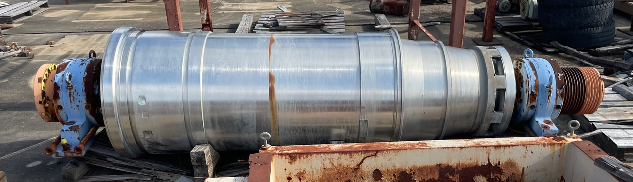 Sharples #PM70000/P5400, decanter rotating assembly only, no gearbox, tiled scroll - Image 2