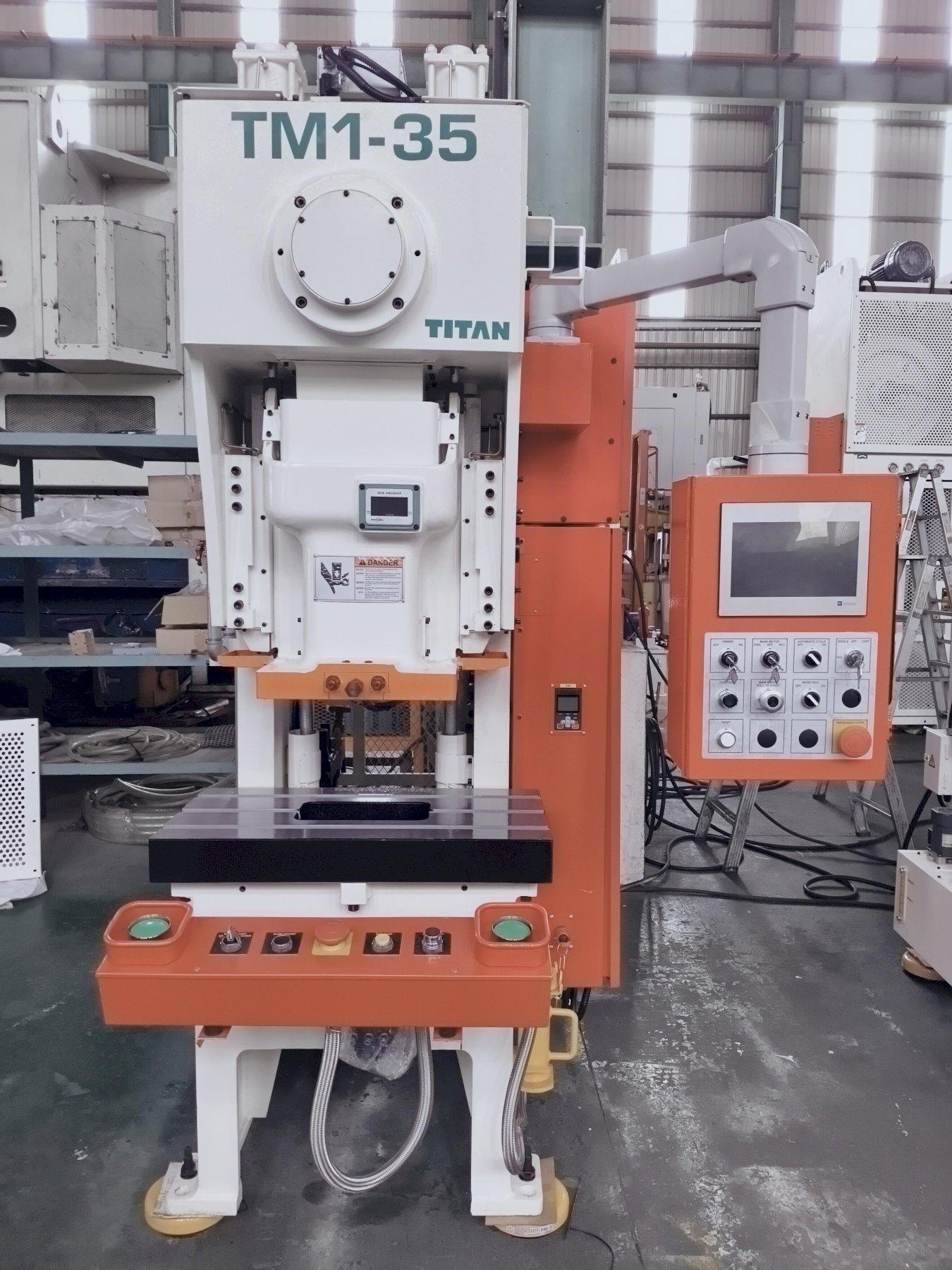 37 Ton, Stock Minster MMC Titan #TM1-35, single point gap press, 2.75" stroke, 8.66" Shut Height, 2.16" adj. - Image 1