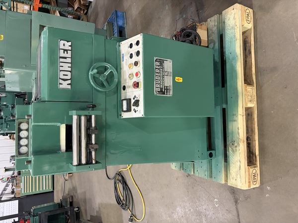 4.7" x 0.05" Bruderer #1012.1, Coil Straightener/Leveler, 19 rolls, 0.39" roll diameter, variable speed, 220 - Image 1